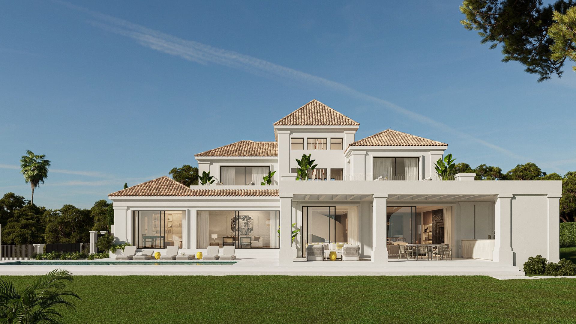 lujosa Villa de nueva construcción en el corazón del Valle del Golf, Marbella
